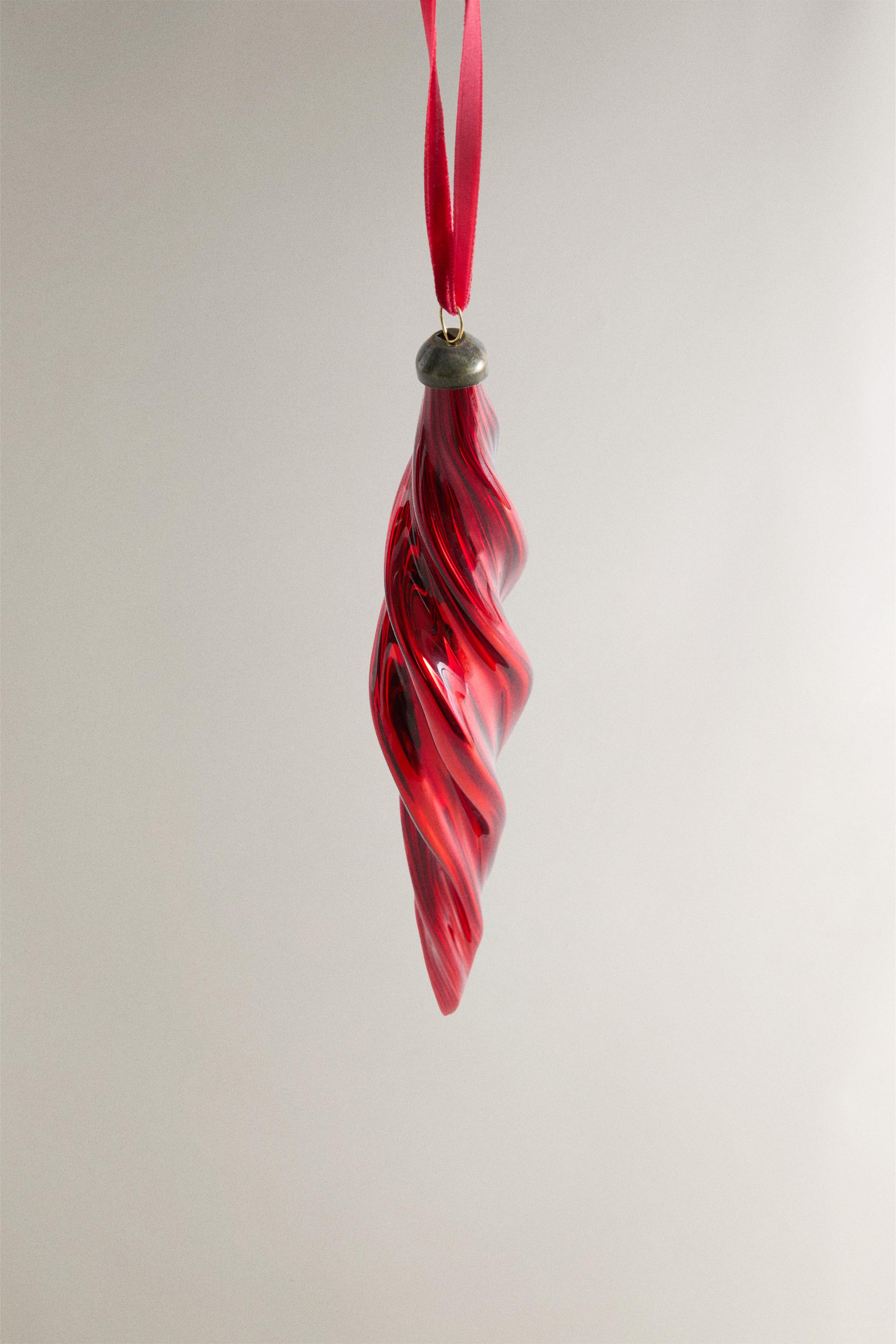 ELONGATED SPIRAL CHRISTMAS TREE ORNAMENT